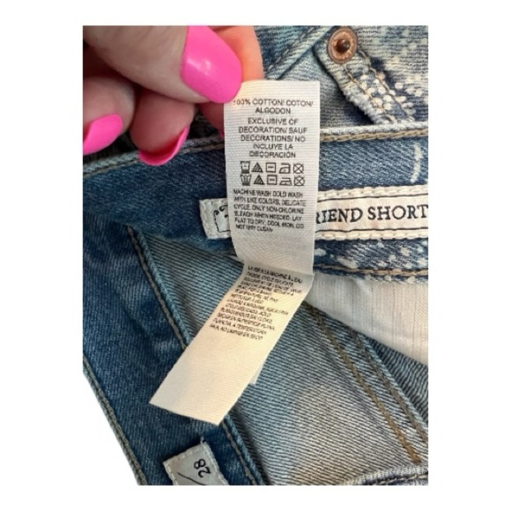 💙🤍 EUC LUCKY BRAND Light Wash “The Boyfriend Short” Denim Shorts | Sz 6 / 28 - Picture 7 of 8
